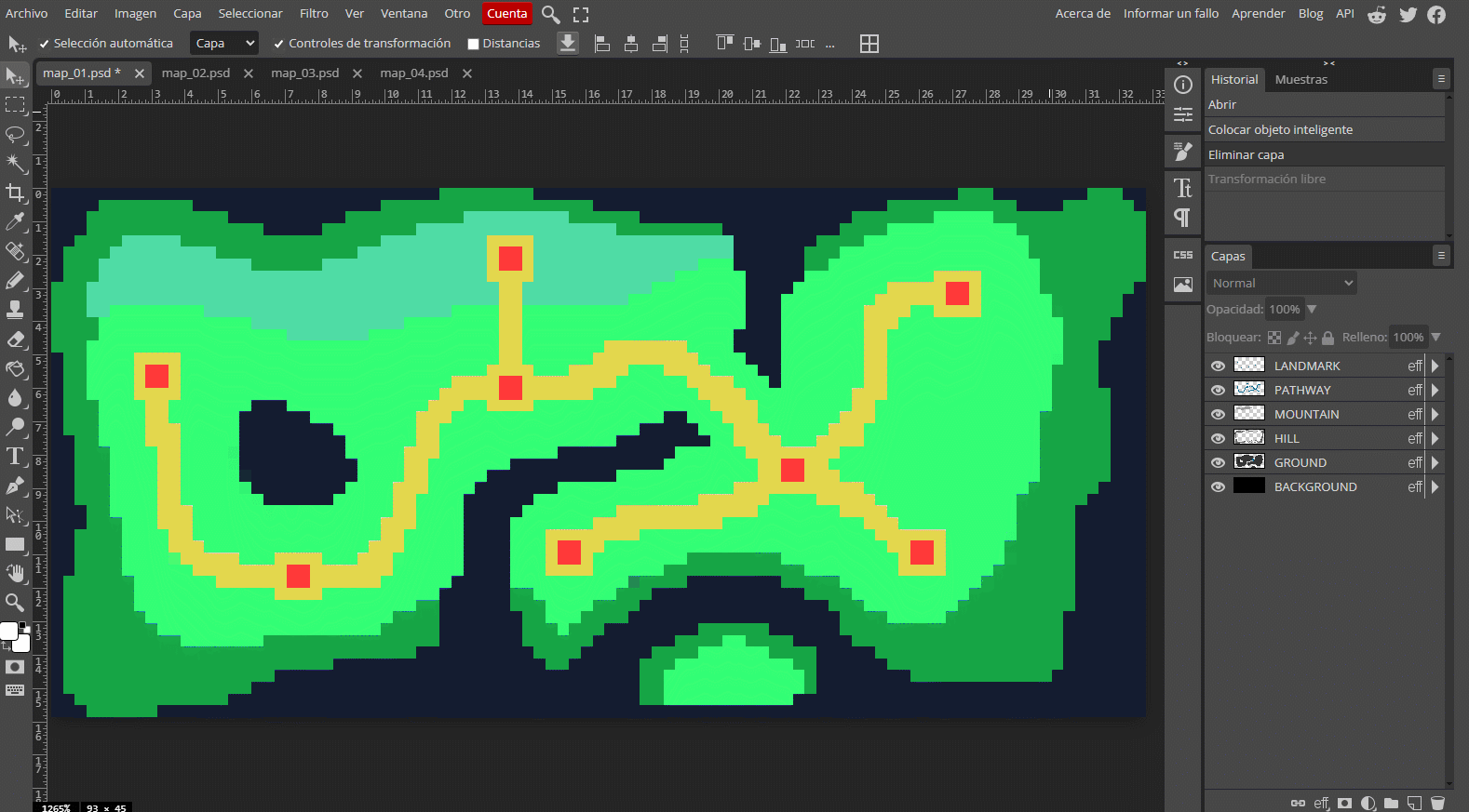 Alternative procedural map generator developed for Unity