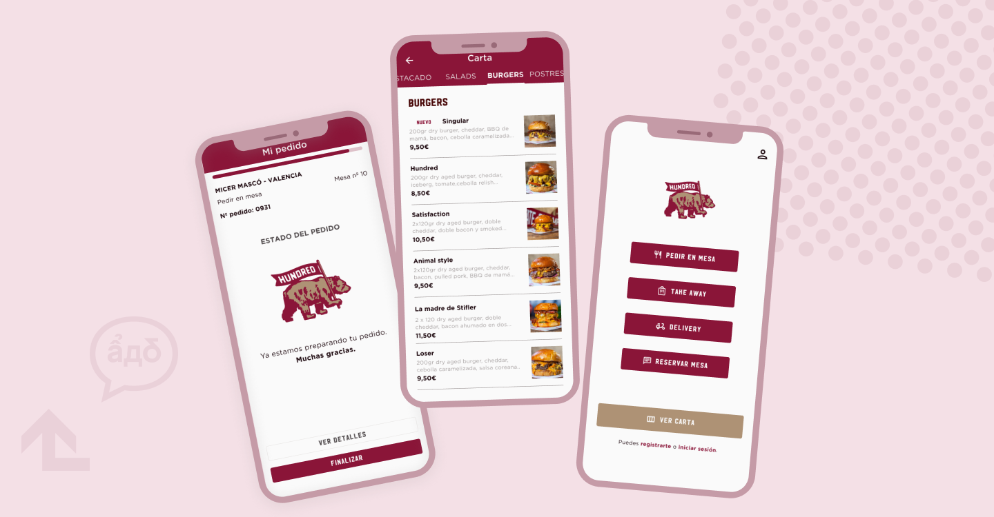 Hundred Burgers ordering application